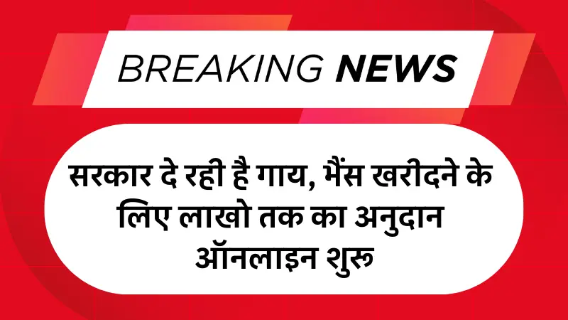 Bihar Samagra Gavya Vikas Yojana 2025: सरकार दे रही है गाय, भैंस खरीदने के लिए लाखो तक का अनुदान ऑनलाइन शुरू